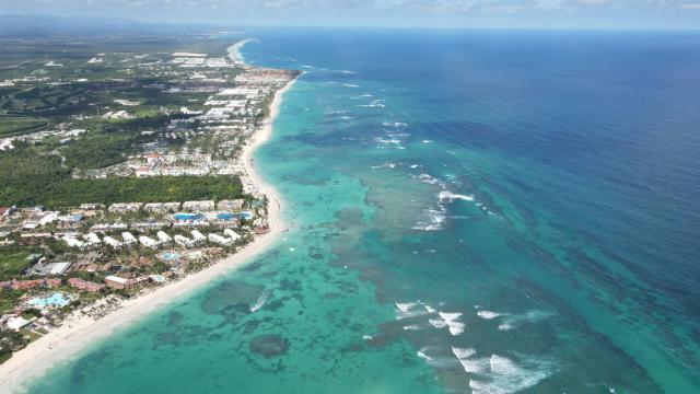 Vista área de Punta Cana