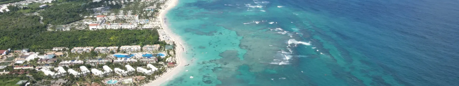 Vista aérea de Punta Cana